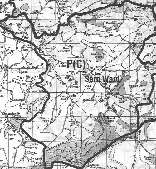 Sarn Ward Map